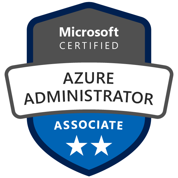 Azure Administrator certification badge
