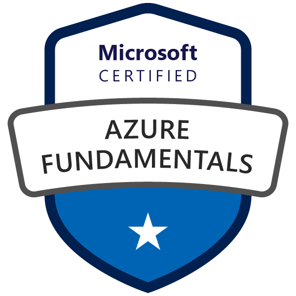 Azure Fundamentals certification badge